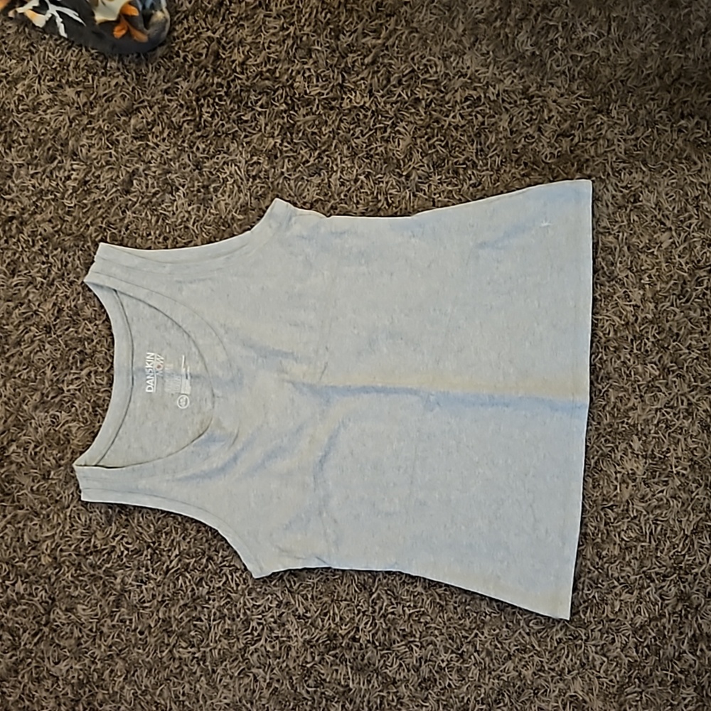 Danskin Now Active Tank Fitted Top Size L Light Gray